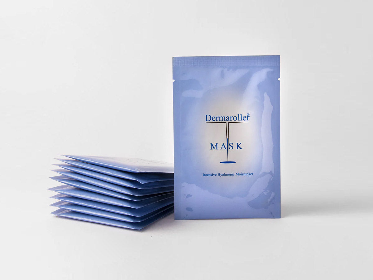 Dermaroller Mask Matriyxl 3000 Tocopherol Boost Collagen Hydrate Dry Skin Reduce Fine Lines Wrinkles SingleUse Masks 10 Pack
